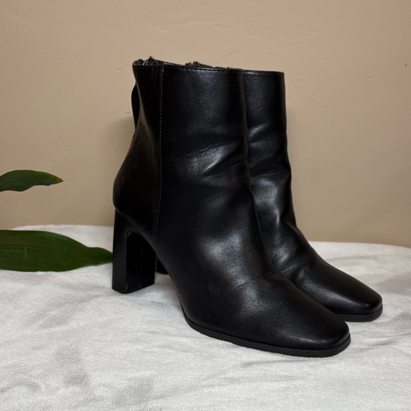 Maurices Shoes - Maurices McKayla Black 3.25” Heeled Faux Leather Boots, 8
